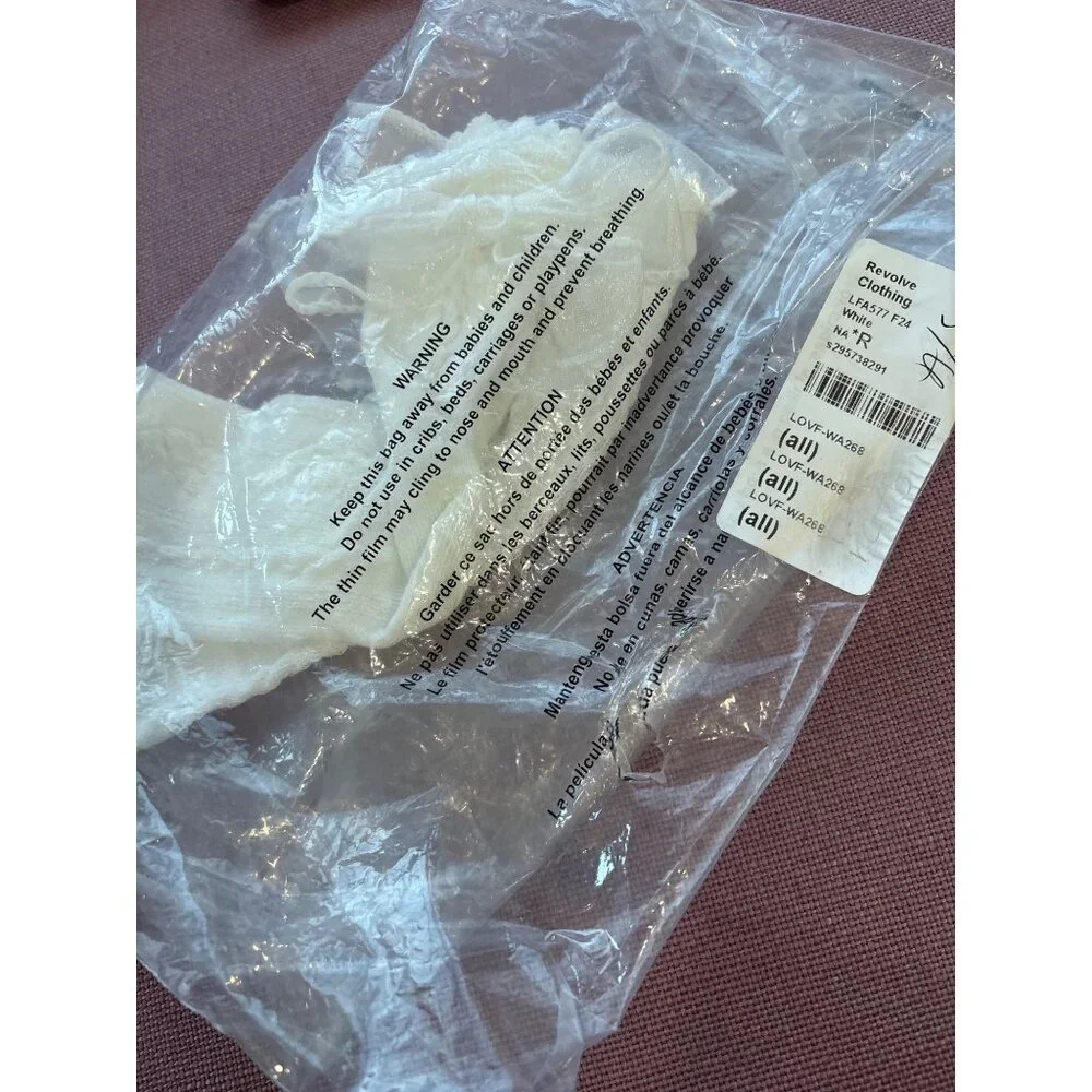Lovers and Friends Charlize Socks in White One Size New Womens ankle bow
